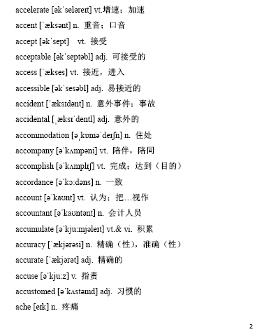 重庆自考00015英语（二）押题资料